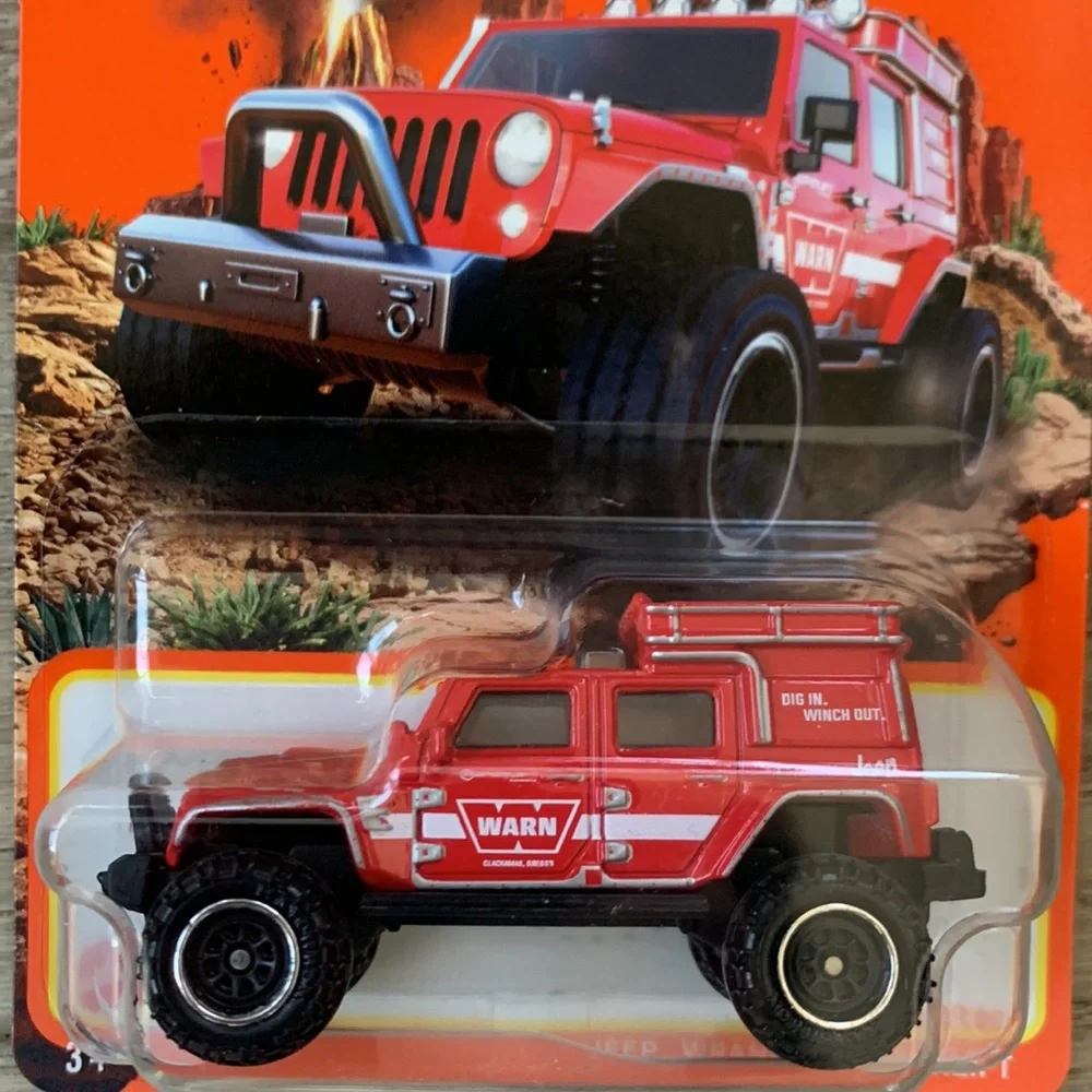 Matchbox Car Red Jeep Wrangler Superlift Off-Road Truck SUV 70 Years 2023 New